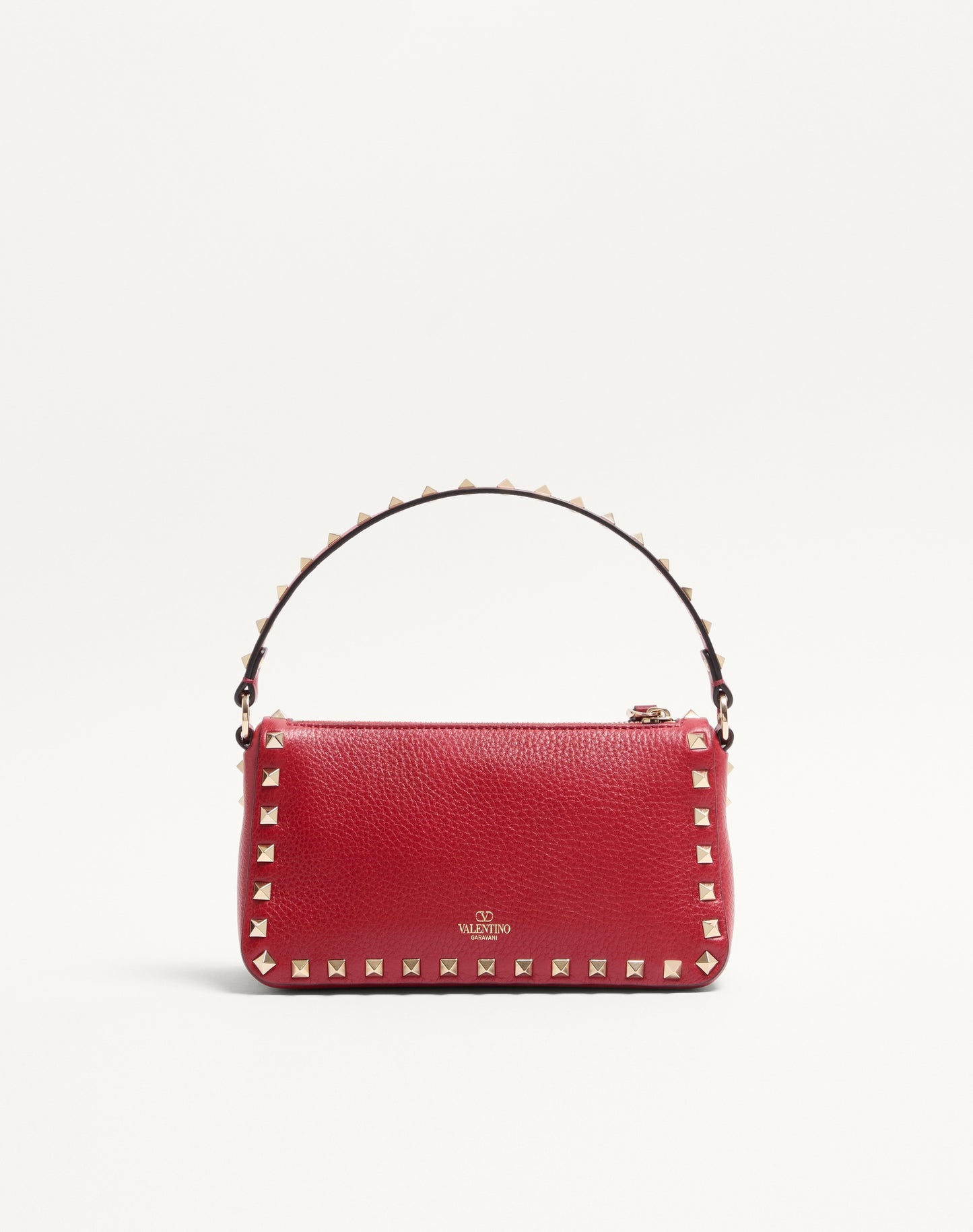 Small Rockstud Grainy Calfskin Crossbody Bag
