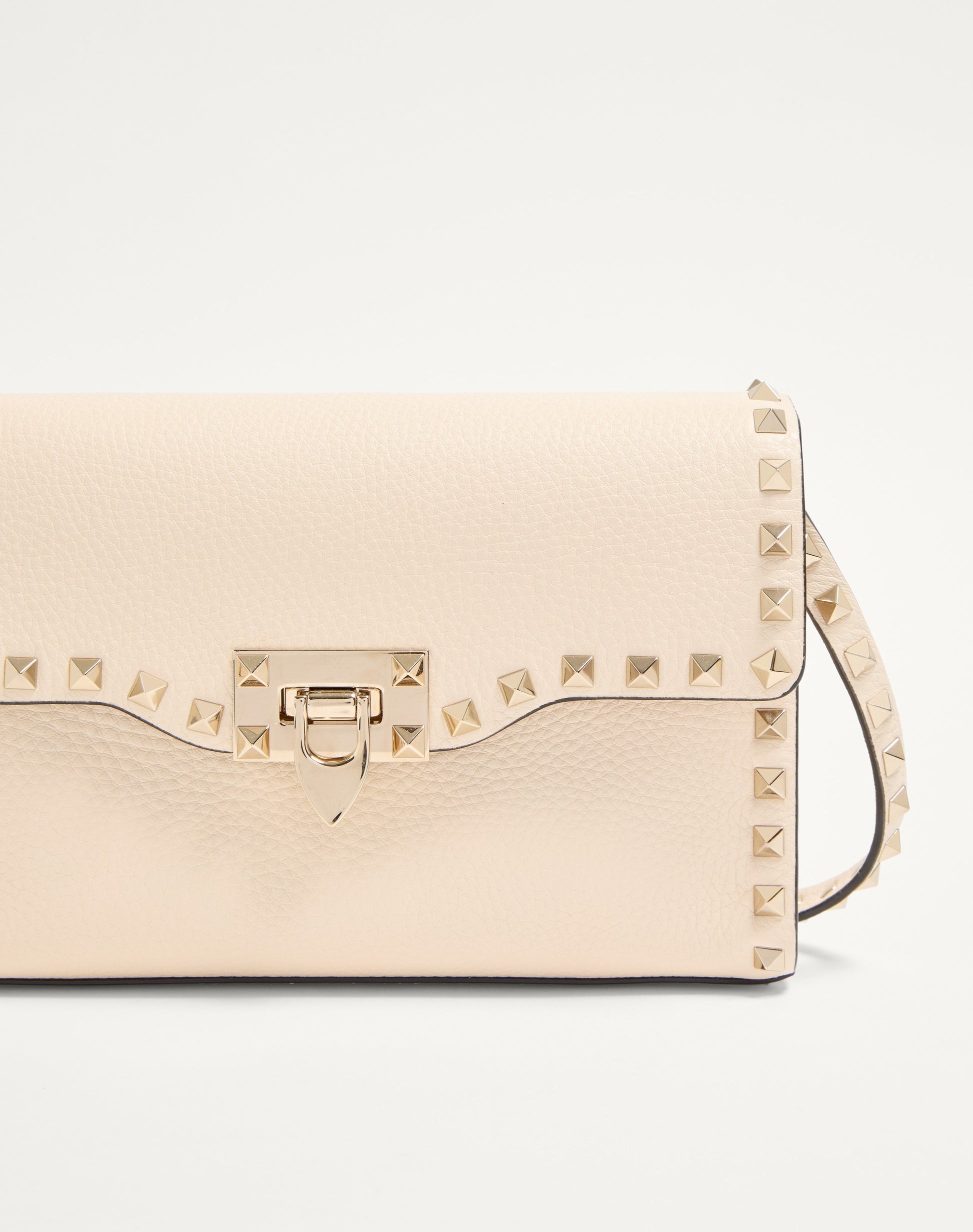 Small Rockstud Grainy Calfskin Crossbody Bag