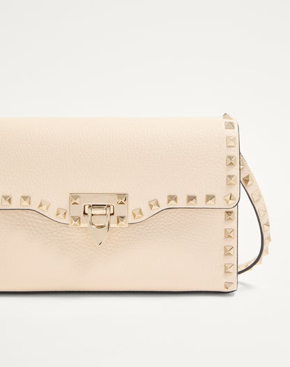 Small Rockstud Grainy Calfskin Crossbody Bag