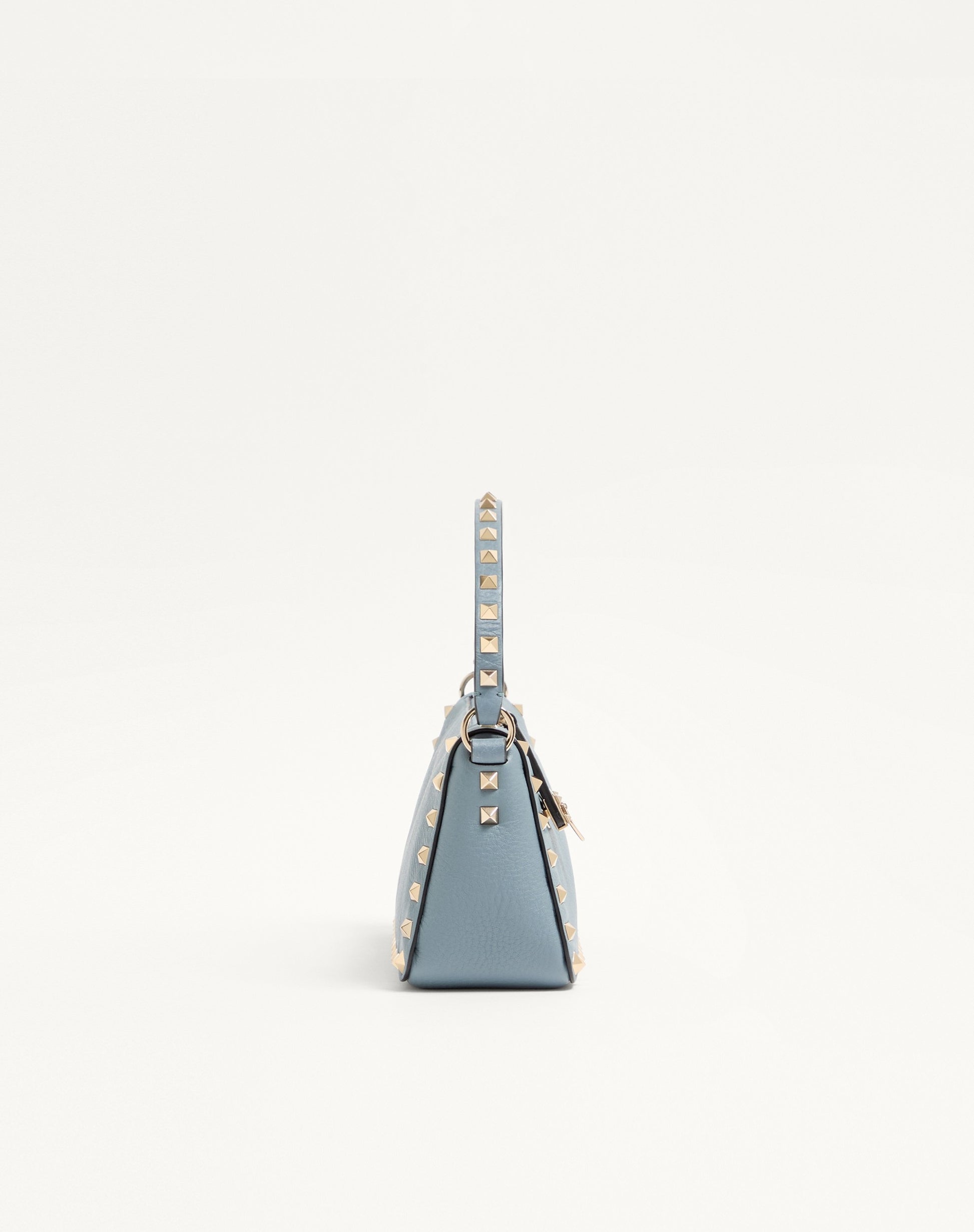 Small Rockstud Grainy Calfskin Crossbody Bag