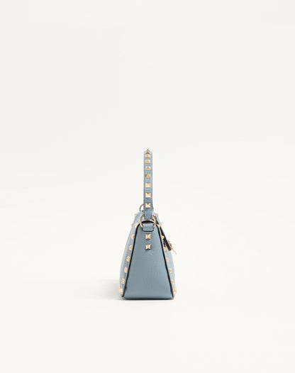 Small Rockstud Grainy Calfskin Crossbody Bag