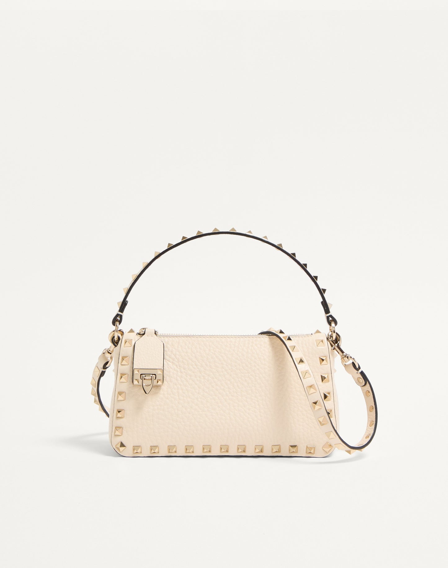 Small Rockstud Grainy Calfskin Crossbody Bag