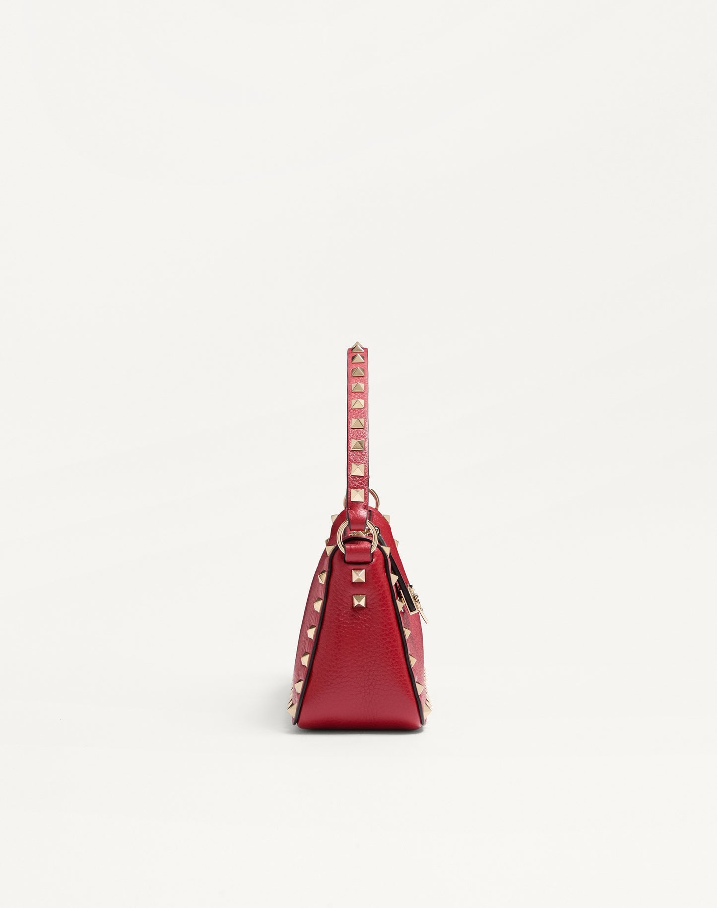 Small Rockstud Grainy Calfskin Crossbody Bag