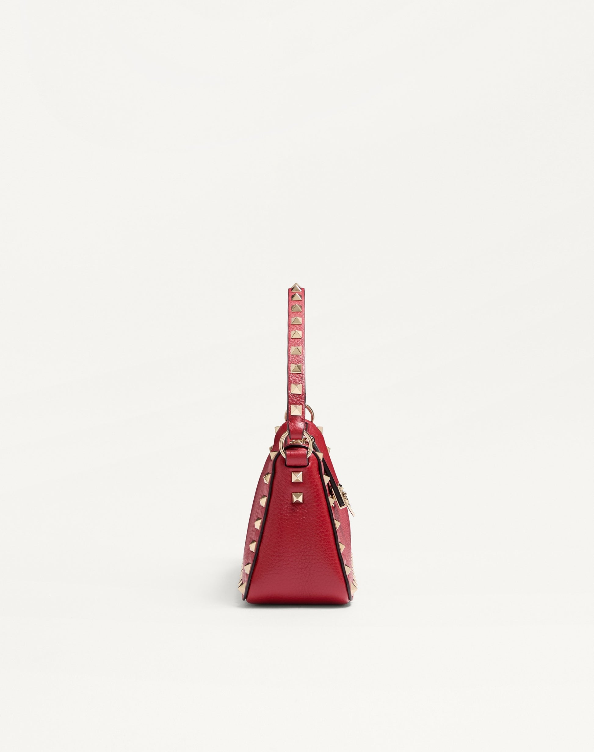 Small Rockstud Grainy Calfskin Crossbody Bag
