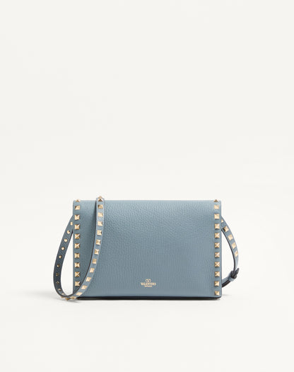 Small Rockstud Grainy Calfskin Crossbody Bag