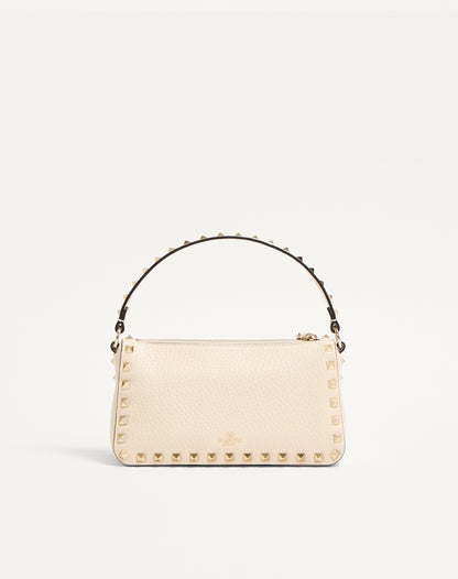 Small Rockstud Grainy Calfskin Crossbody Bag