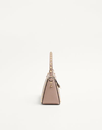 Small Rockstud Grainy Calfskin Crossbody Bag
