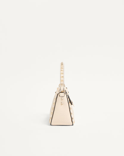 Small Rockstud Grainy Calfskin Crossbody Bag
