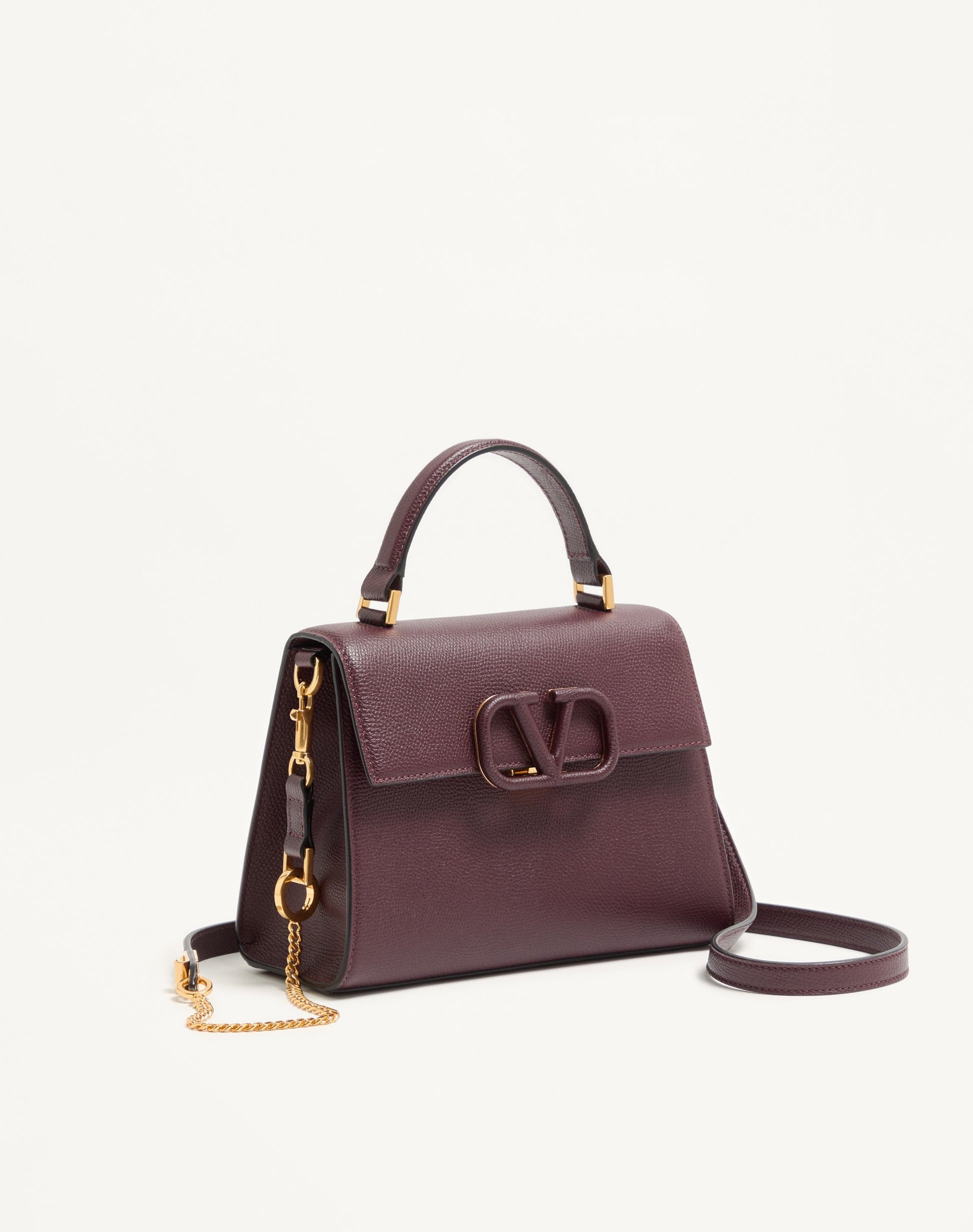 Small Vsling Grainy Calfskin Handbag