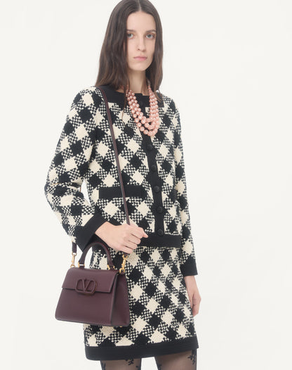 Small Vsling Grainy Calfskin Handbag
