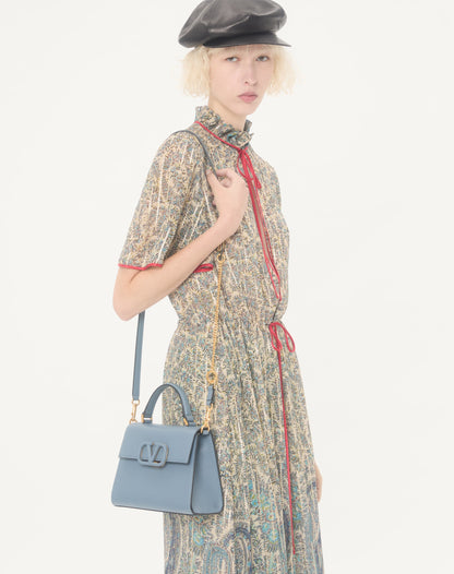Valentino Garavani Vsling Small Handbag In Grainy Calfskin