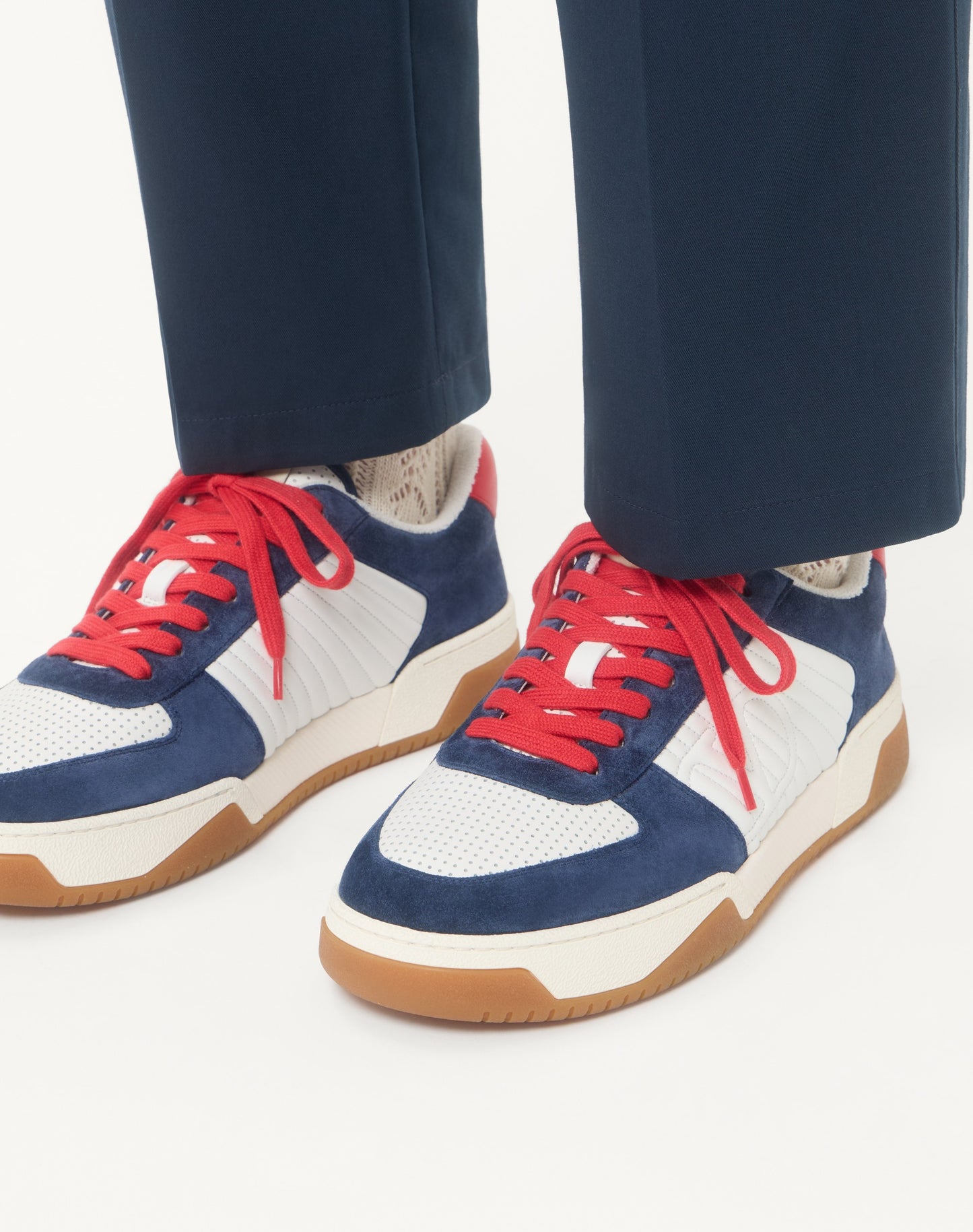 Sparry Trainer In Split Leather And Nappa