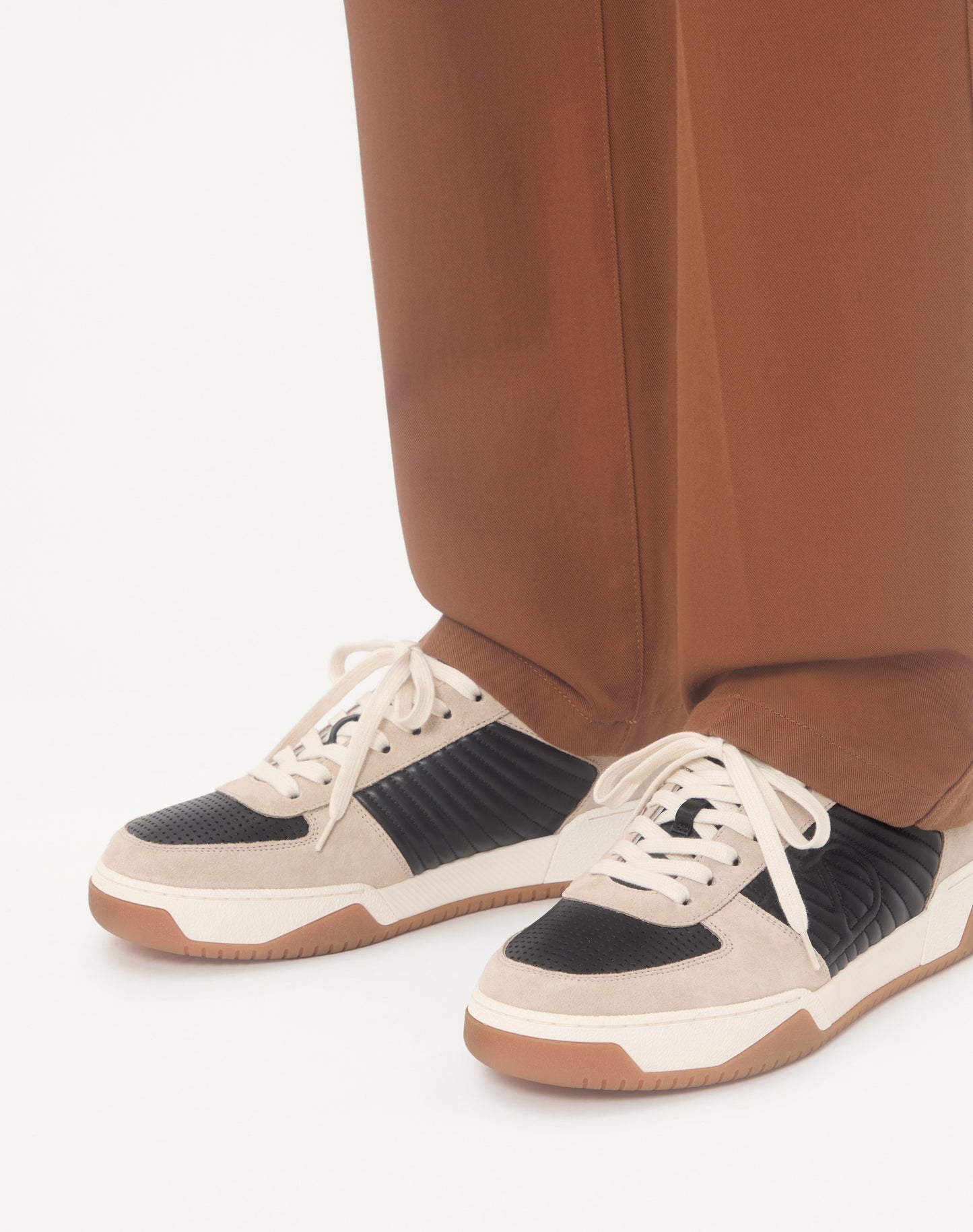 Sparry Trainer In Split Leather And Nappa