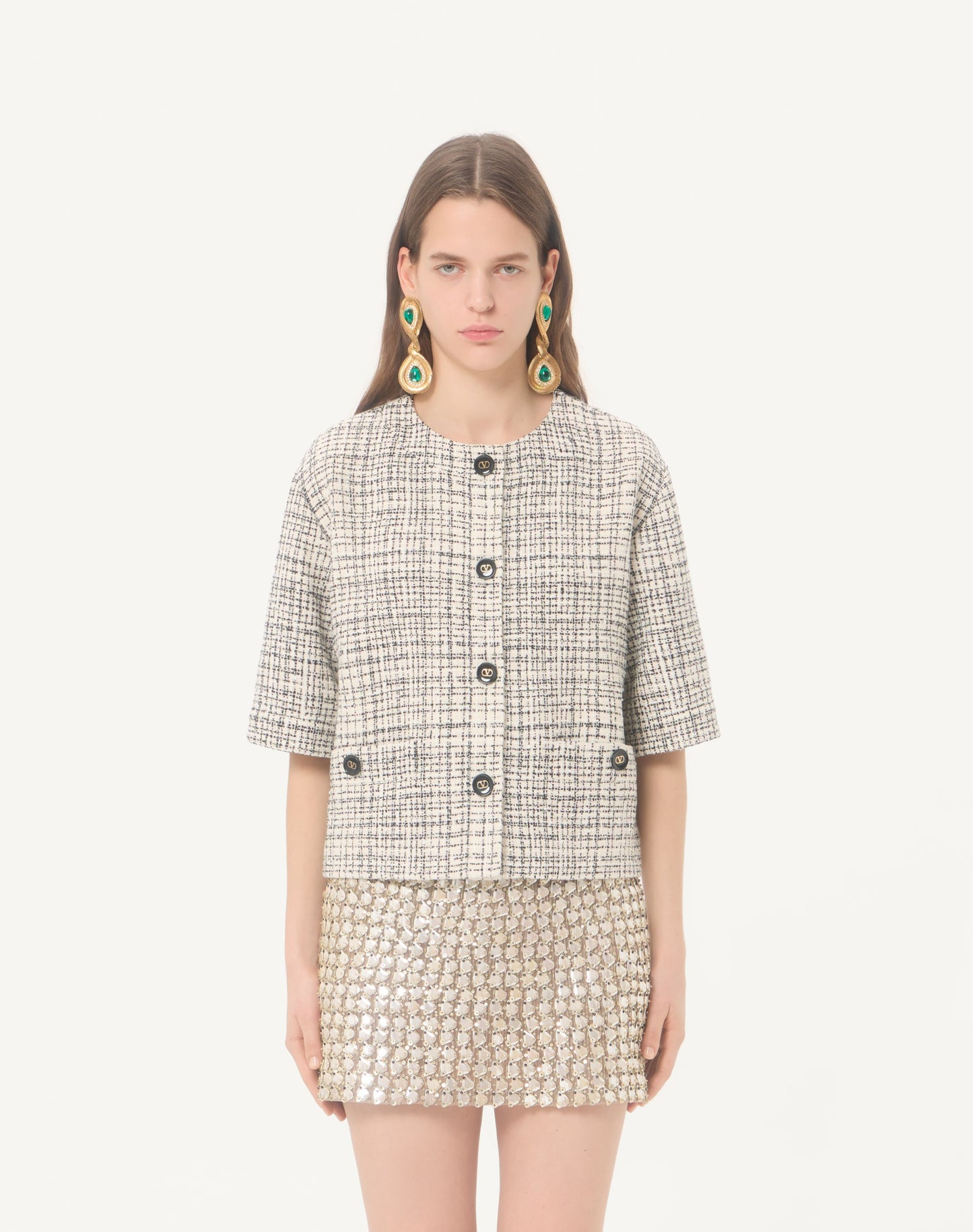 Square Tweed Jacket