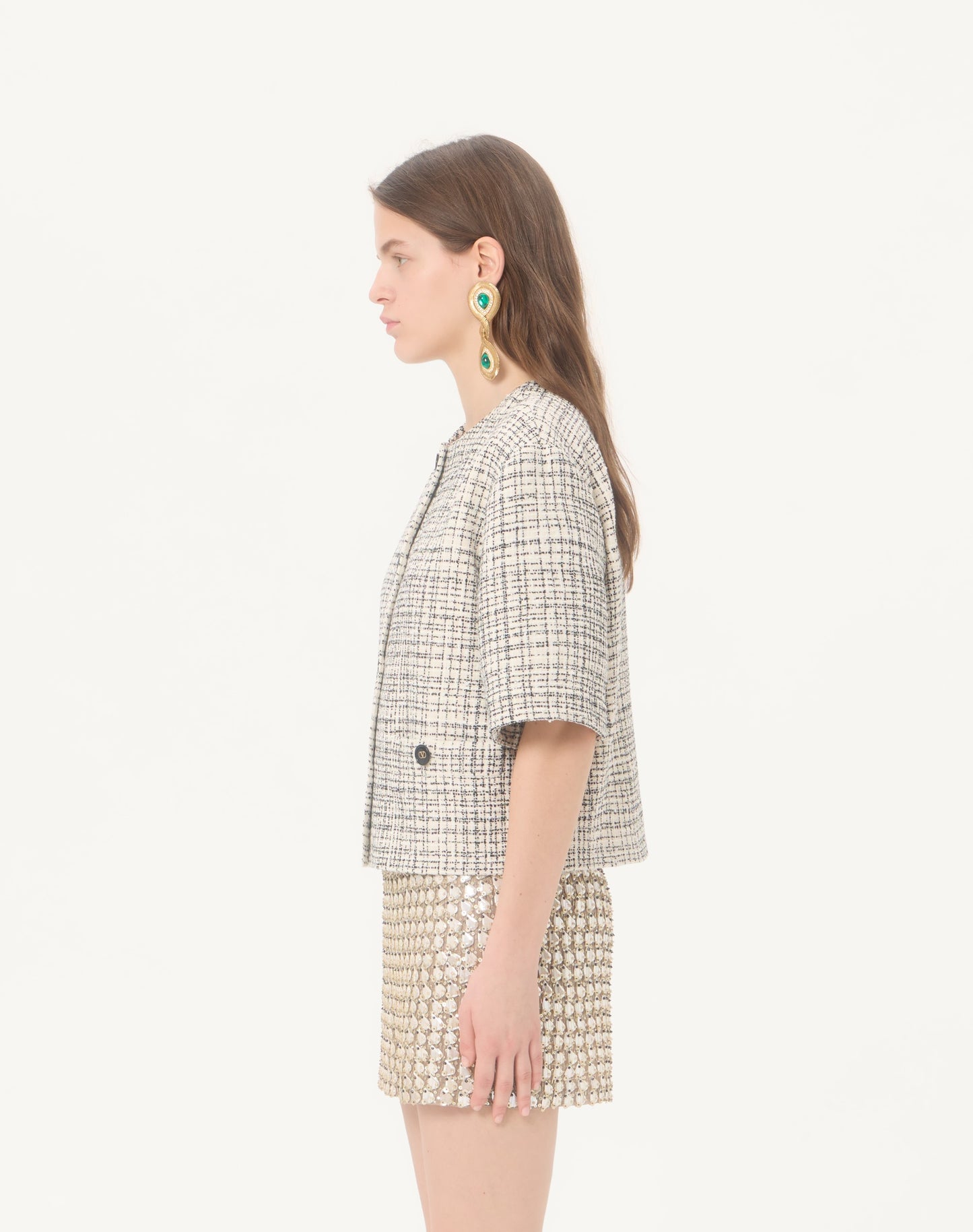 Square Tweed Jacket