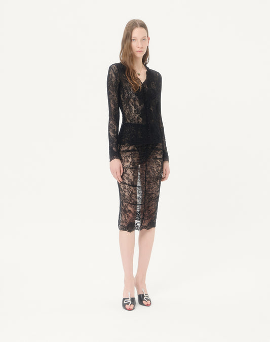 Stretch Lace Cardigan