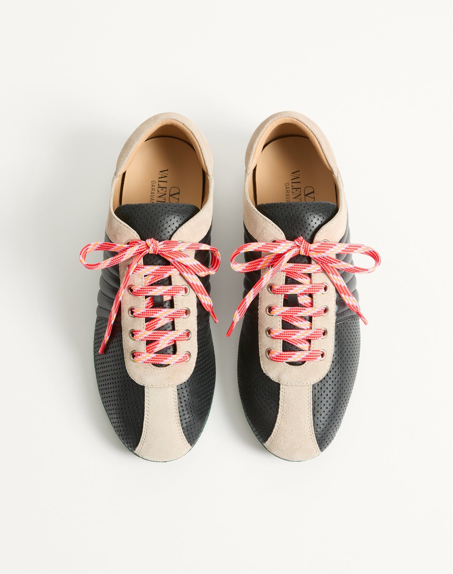 Strikie Trainer In Perforated Nappa And Suede