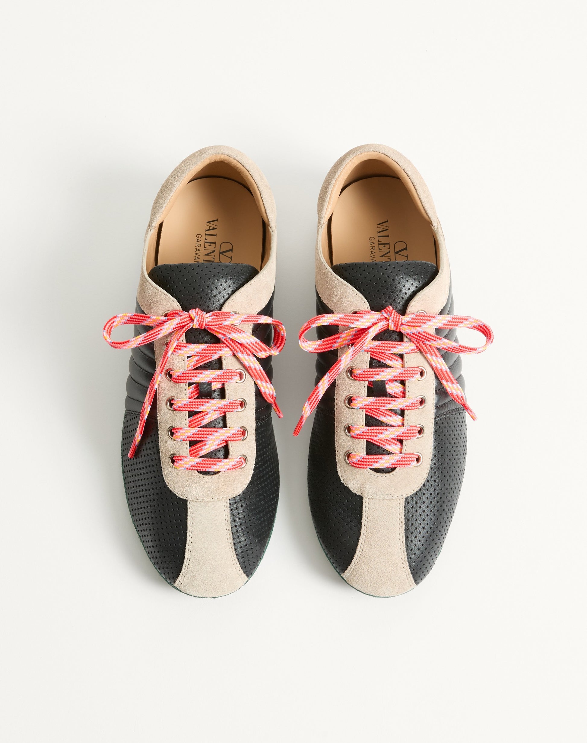 Strikie Trainer In Perforated Nappa And Suede