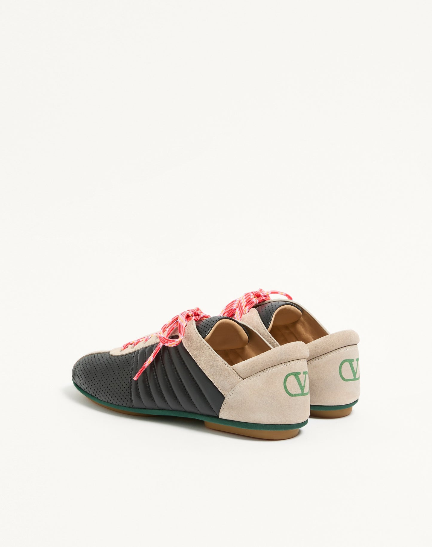 Strikie Trainer In Perforated Nappa And Suede