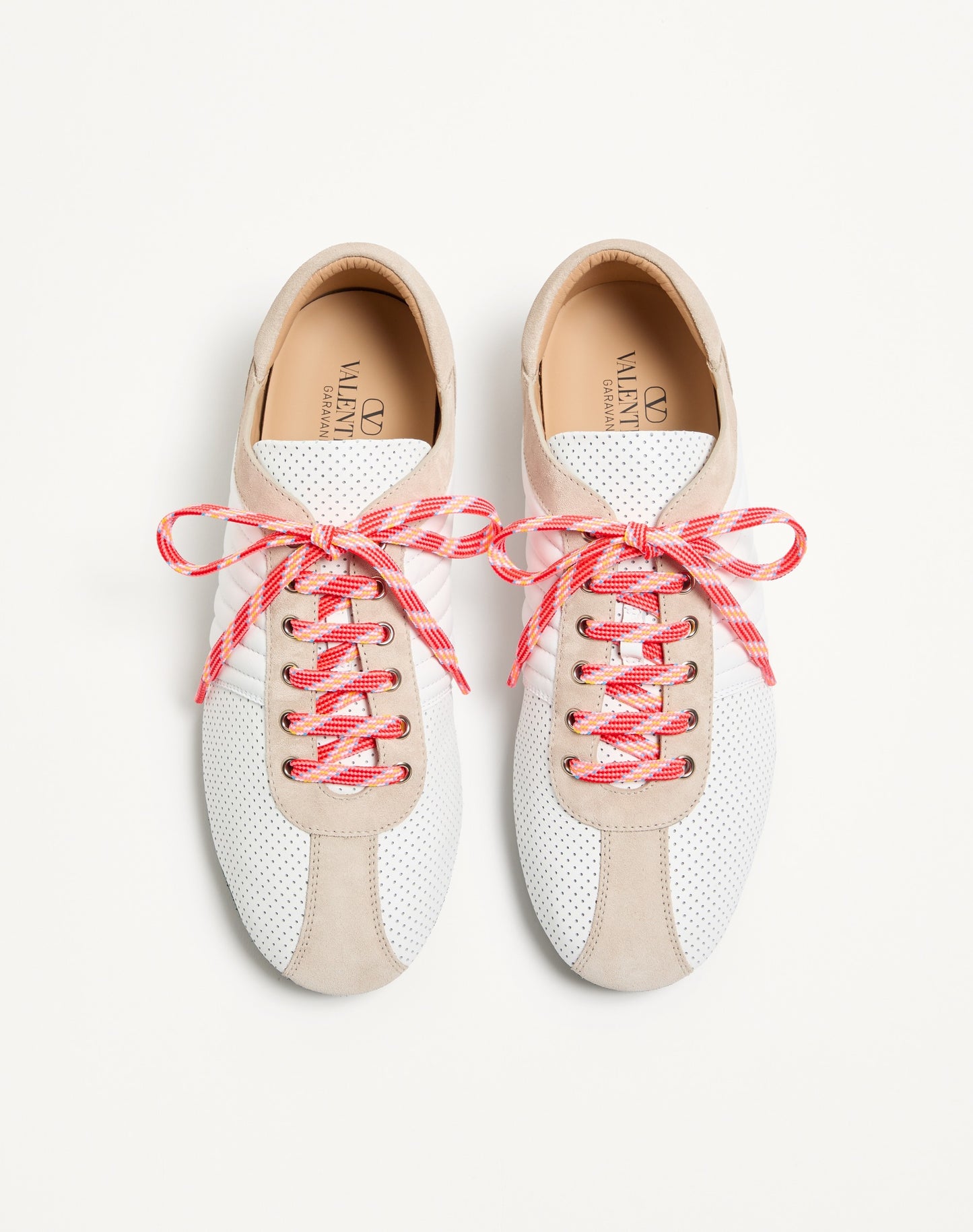 Strikie Trainer In Perforated Nappa And Suede