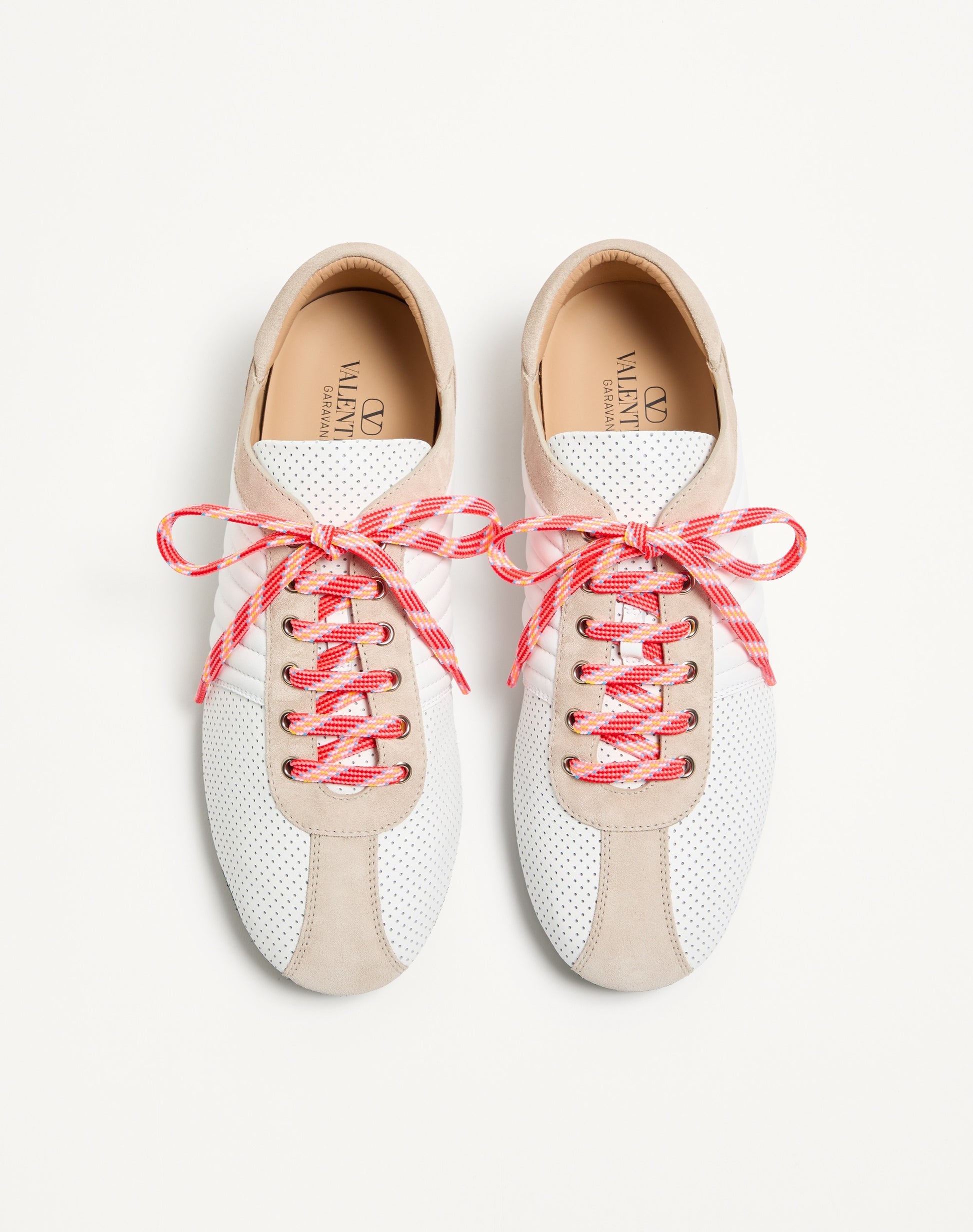 Strikie Trainer In Perforated Nappa And Suede