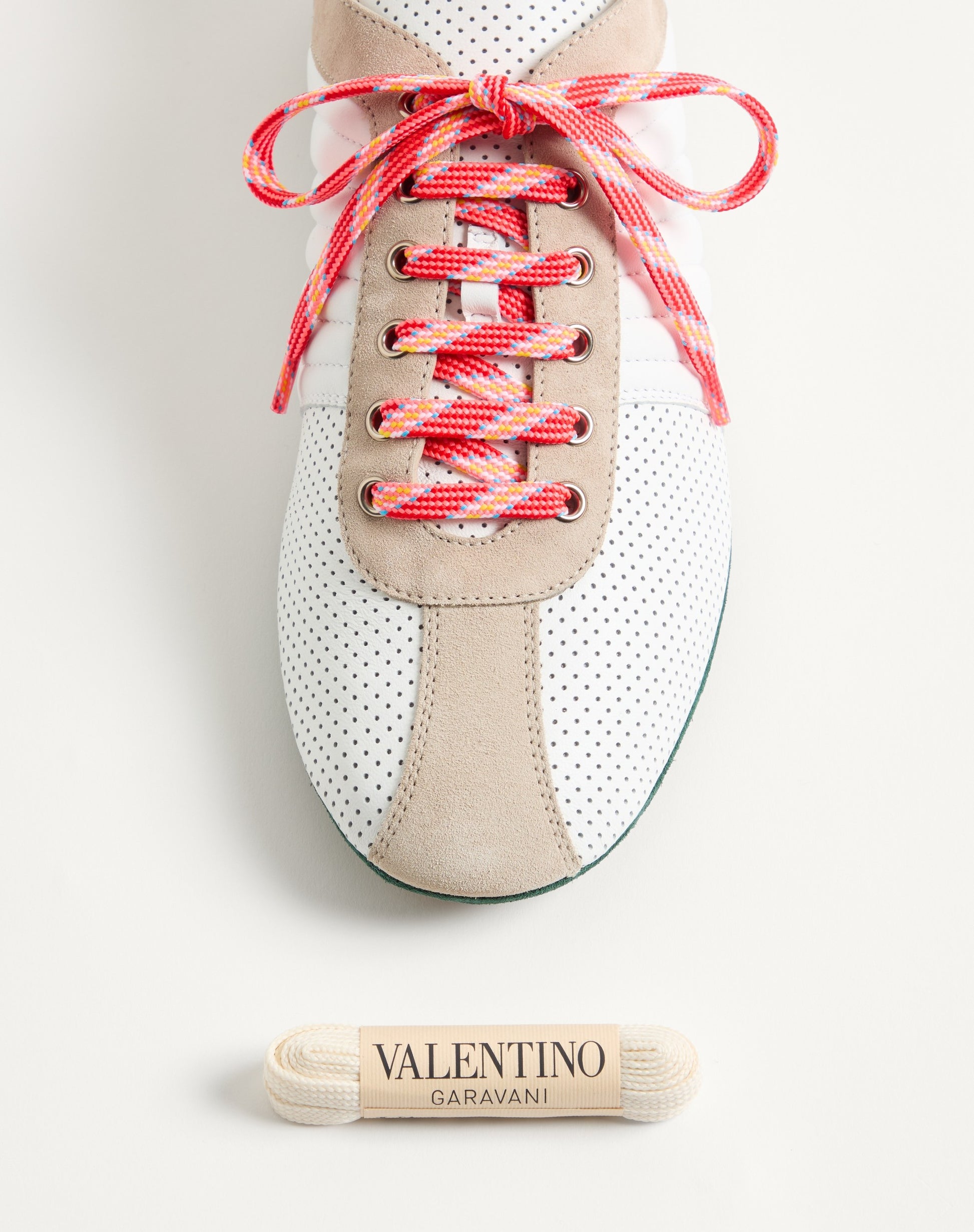 Strikie Trainer In Perforated Nappa And Suede