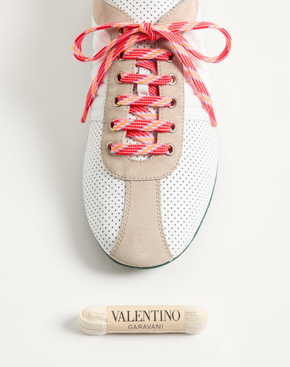 Strikie Trainer In Perforated Nappa And Suede