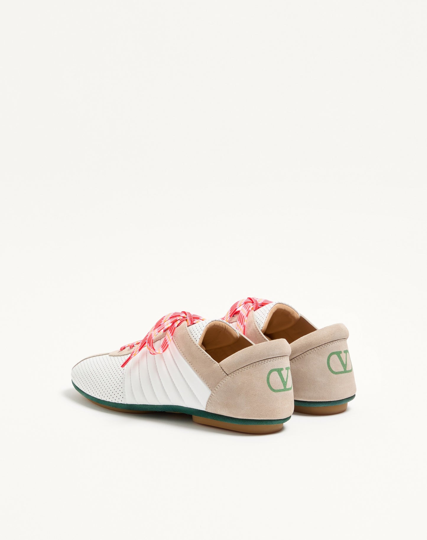 Strikie Trainer In Perforated Nappa And Suede