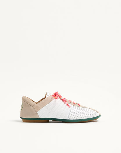 Strikie Trainer In Perforated Nappa And Suede