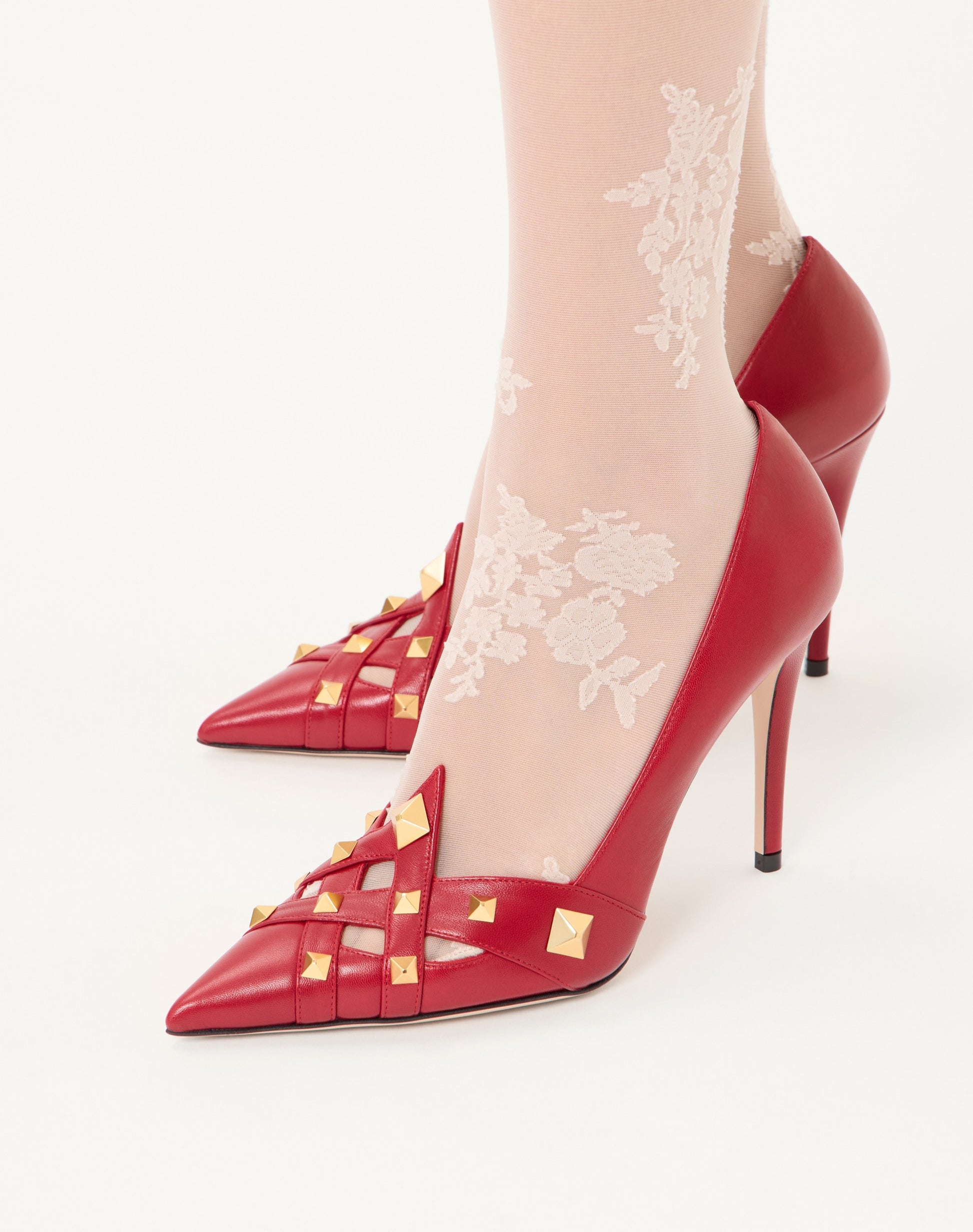 Studdy Kidskin Pumps 100mm