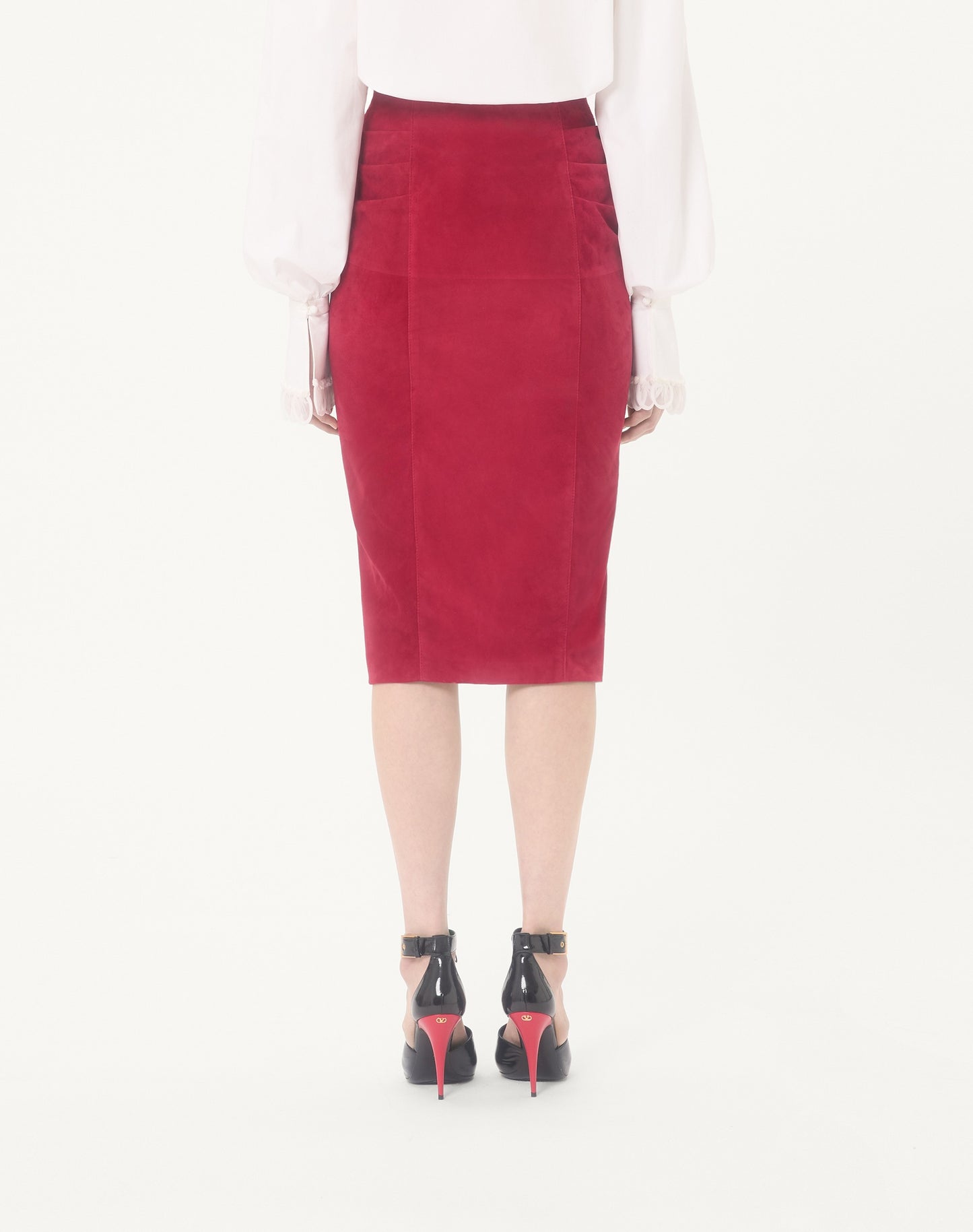 Suede Midi Skirt