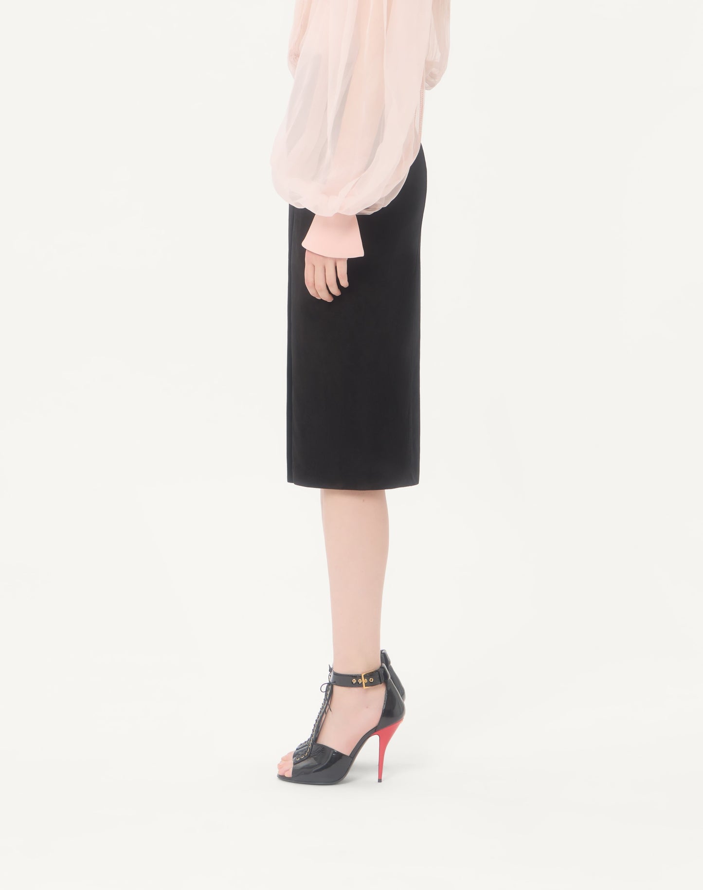 Suede Midi Skirt