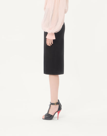 Suede Midi Skirt