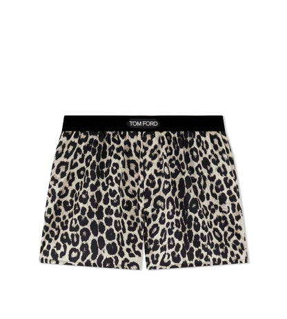 Snow Leopard Silk Boxers