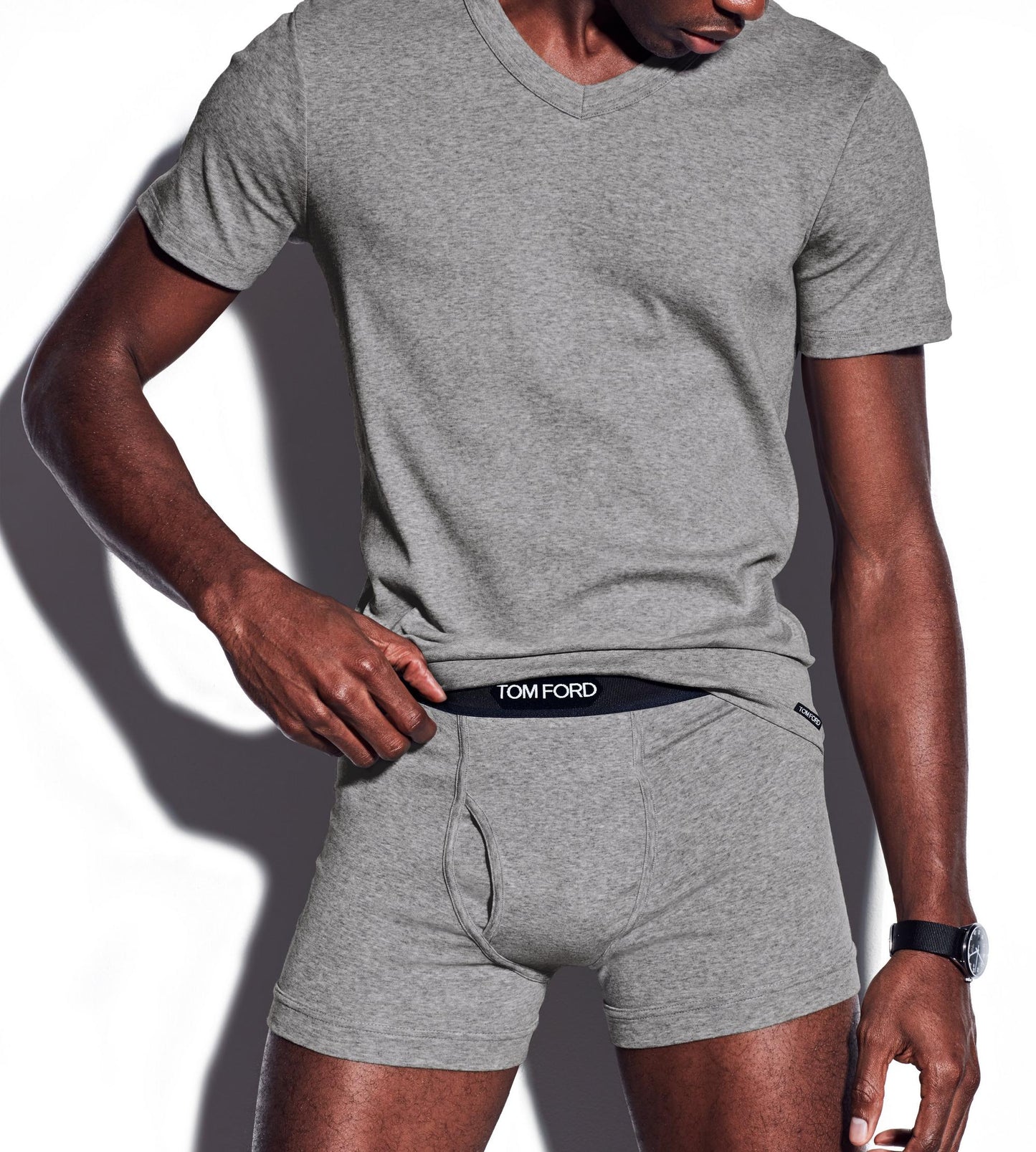 Cotton V-Neck T-Shirt
