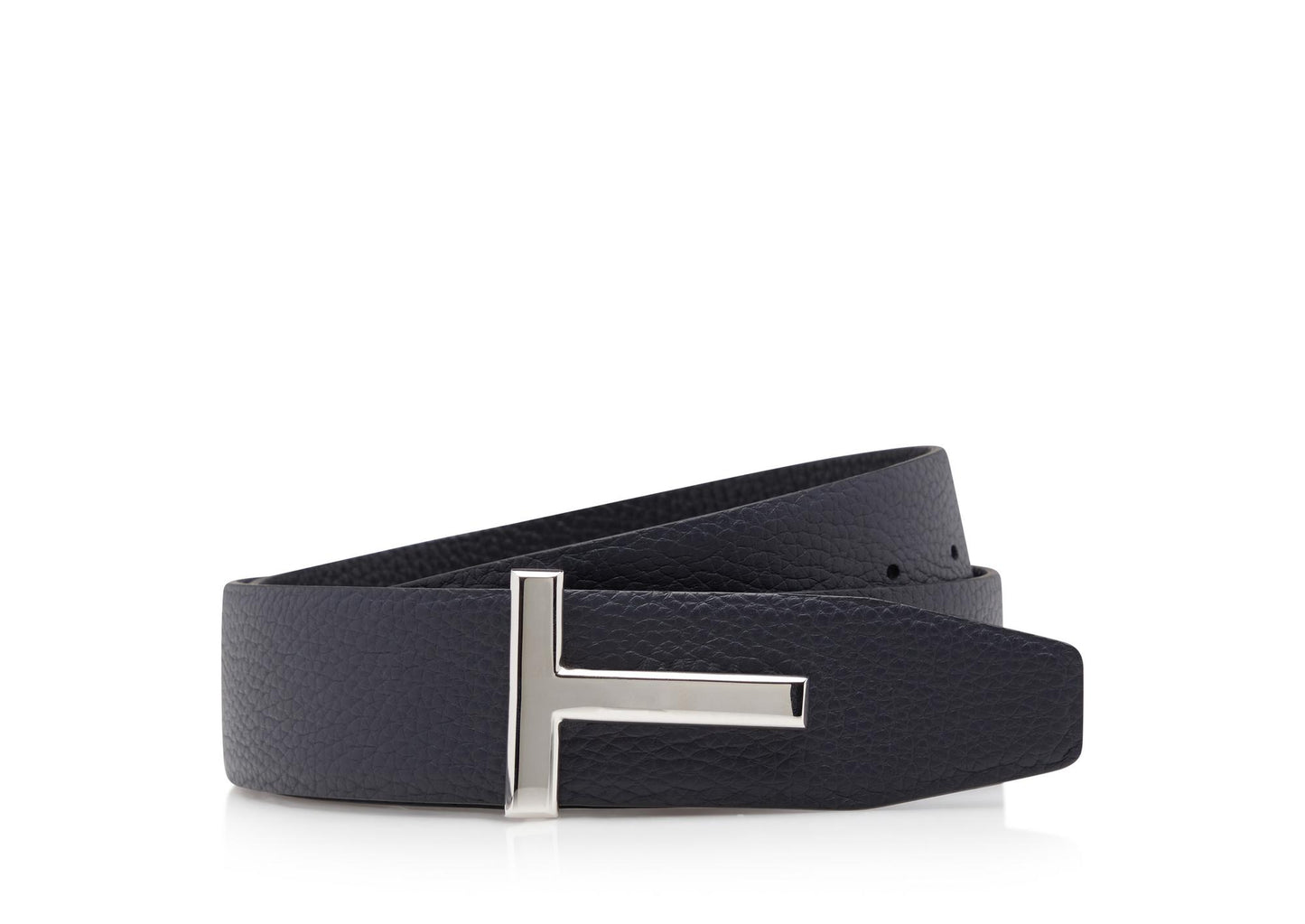 Soft Grain Leather T Icon Belt