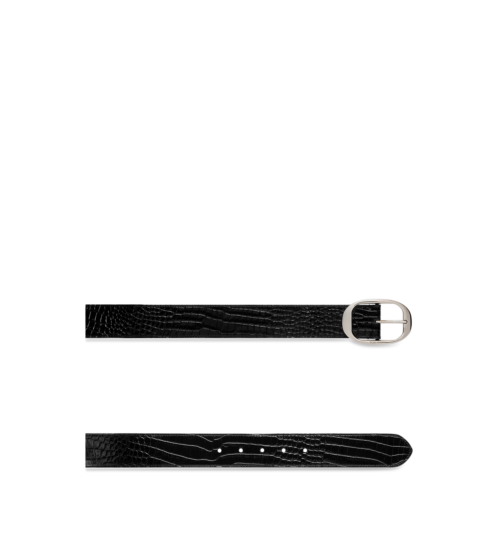Printed Alligator Oval Belt