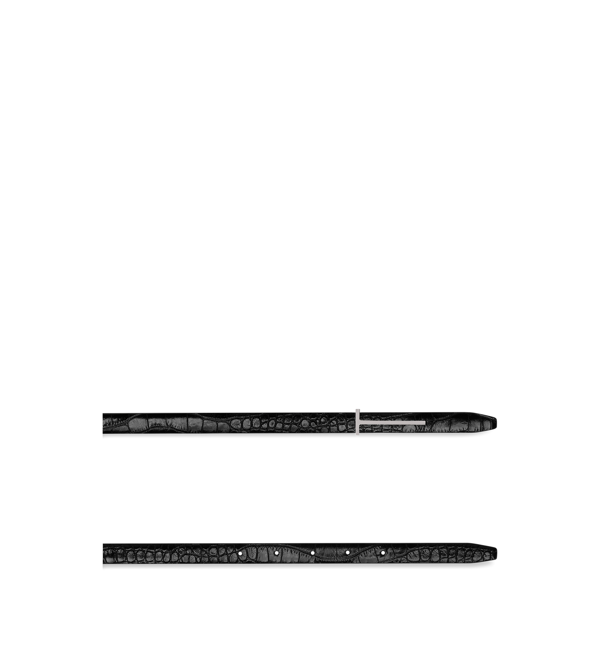 Printed Croc Slim T Belt