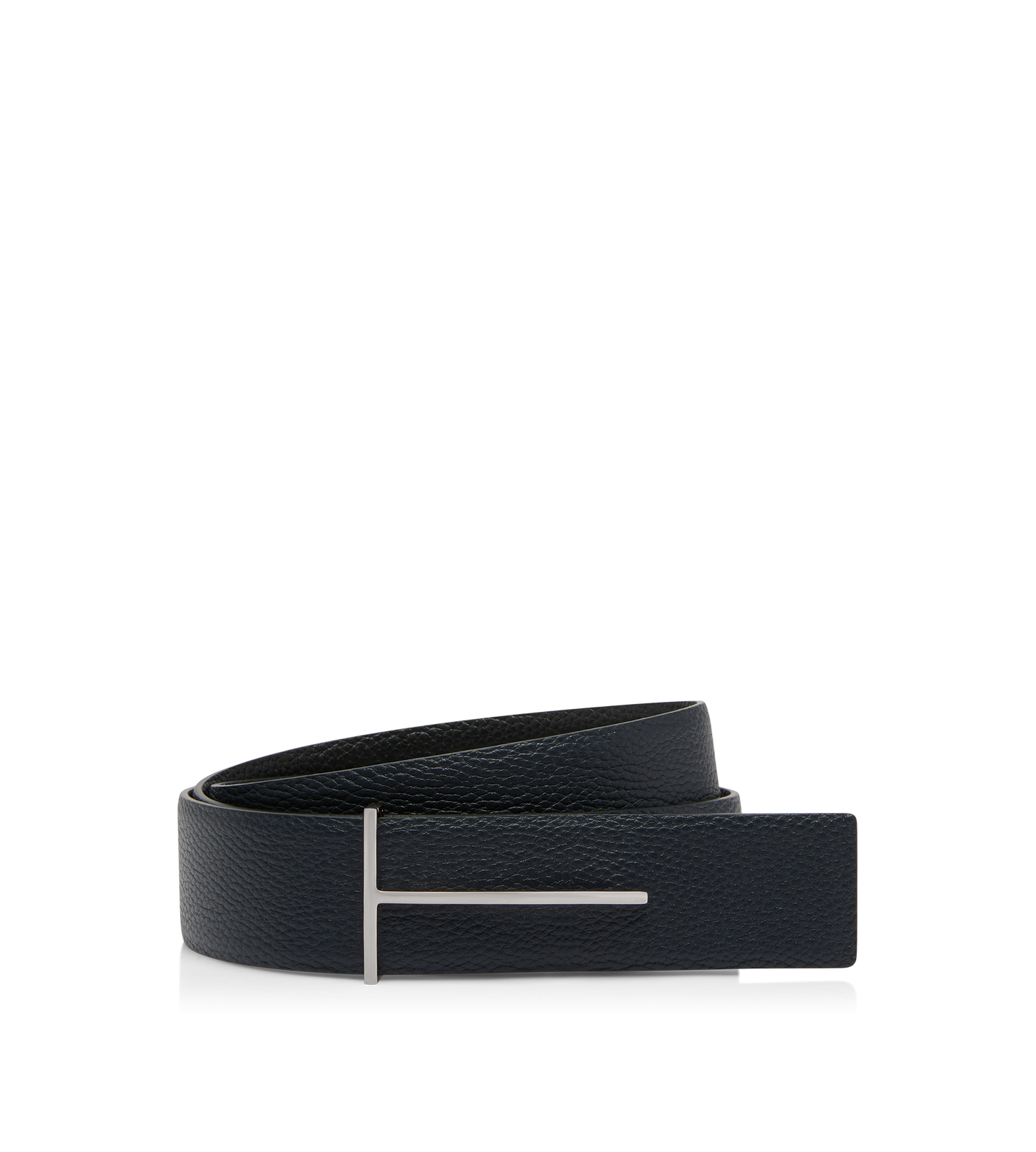 Grain Leather Slim T Reversible Belt&Nbsp;