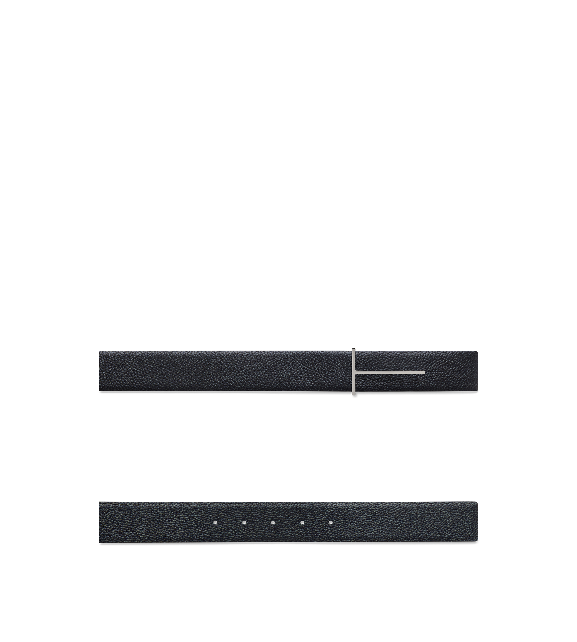 Grain Leather Slim T Reversible Belt&Nbsp;
