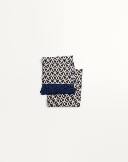 Toute La V Knitted Wool Scarf