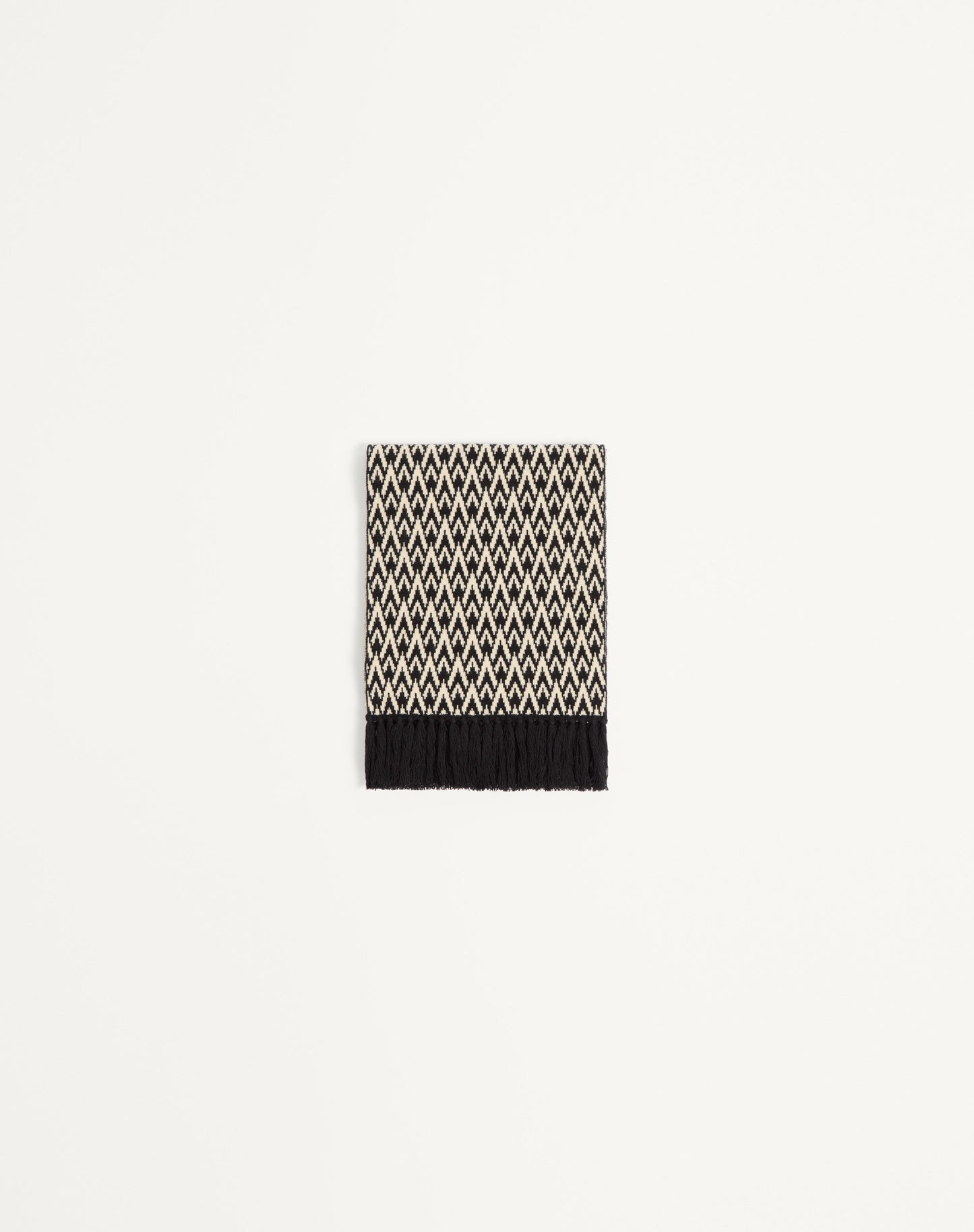 Toute La V Knitted Wool Scarf