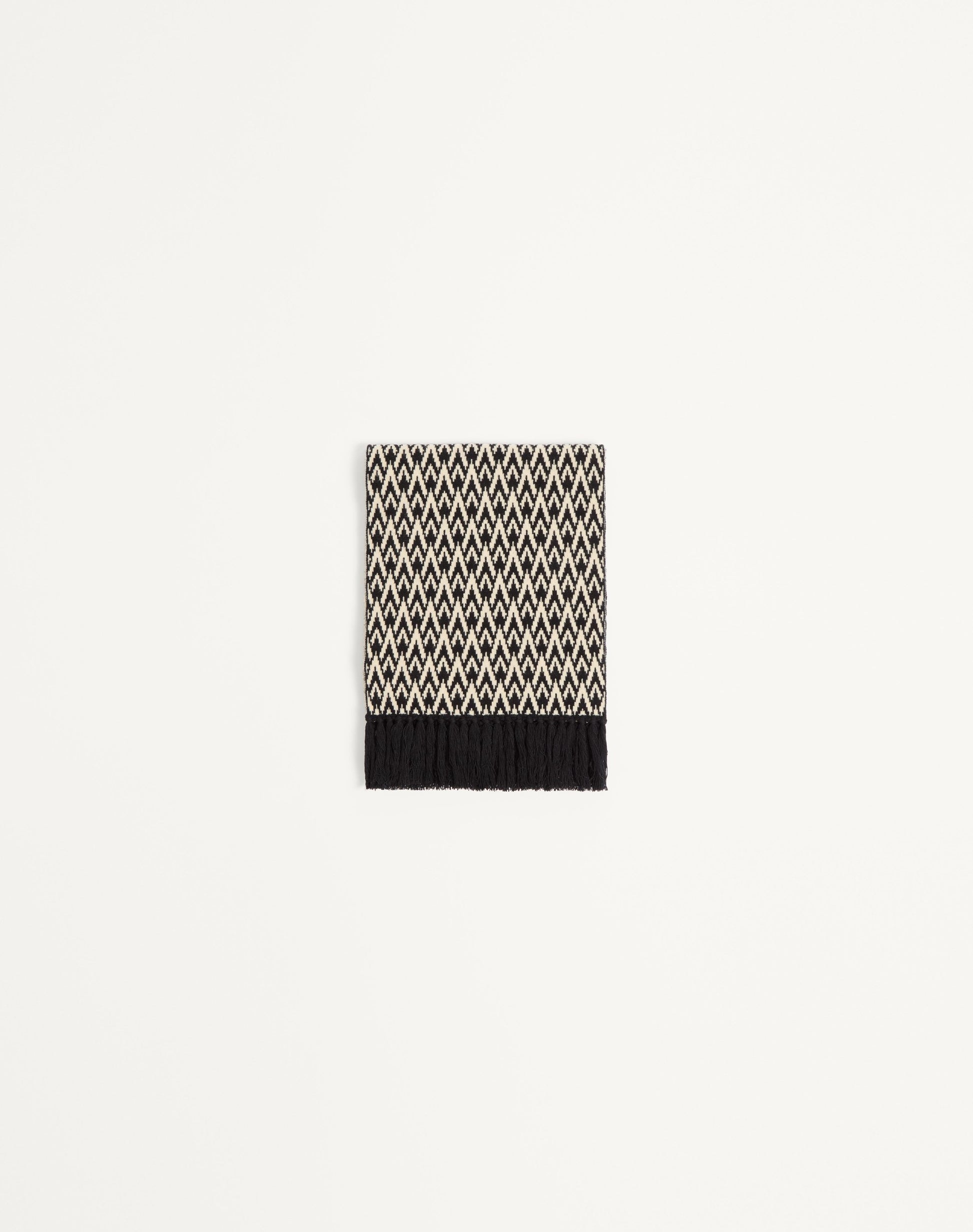 Toute La V Knitted Wool Scarf