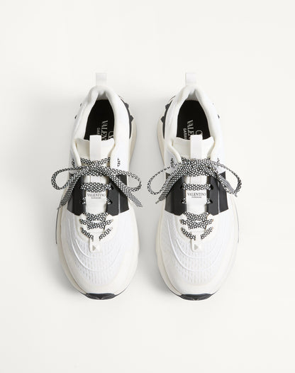 True Act Low Top Trainer In Mesh And Rubberised Fabric