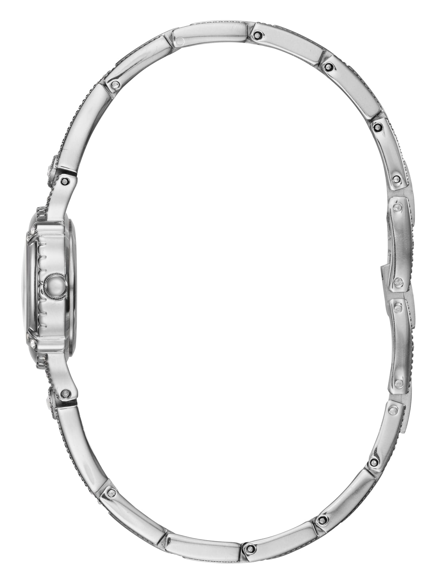 Silver-Tone Petite Crystal Watch