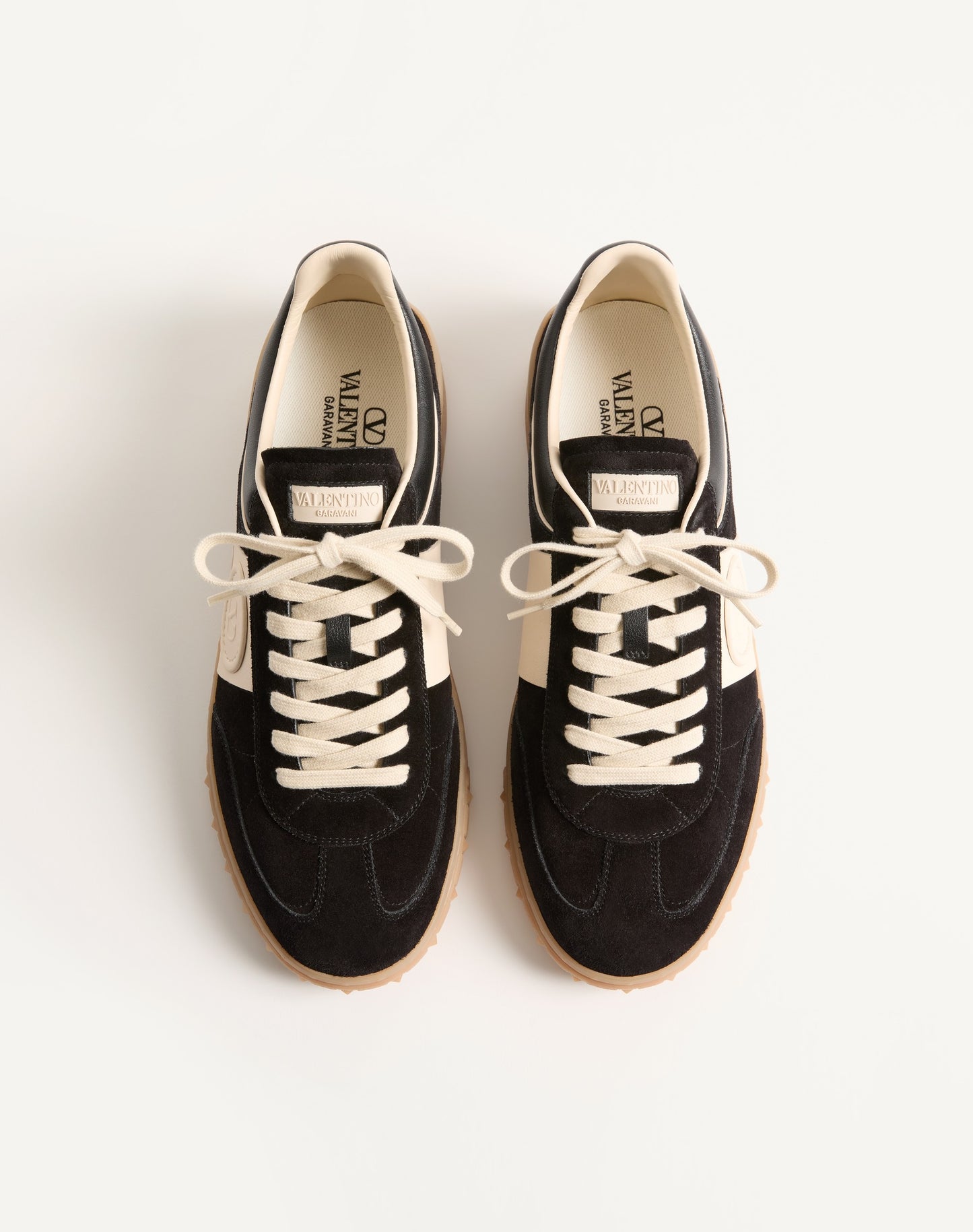 Upvillage Low Top Trainer In Split Leather And Calfskin Nappa Leather
