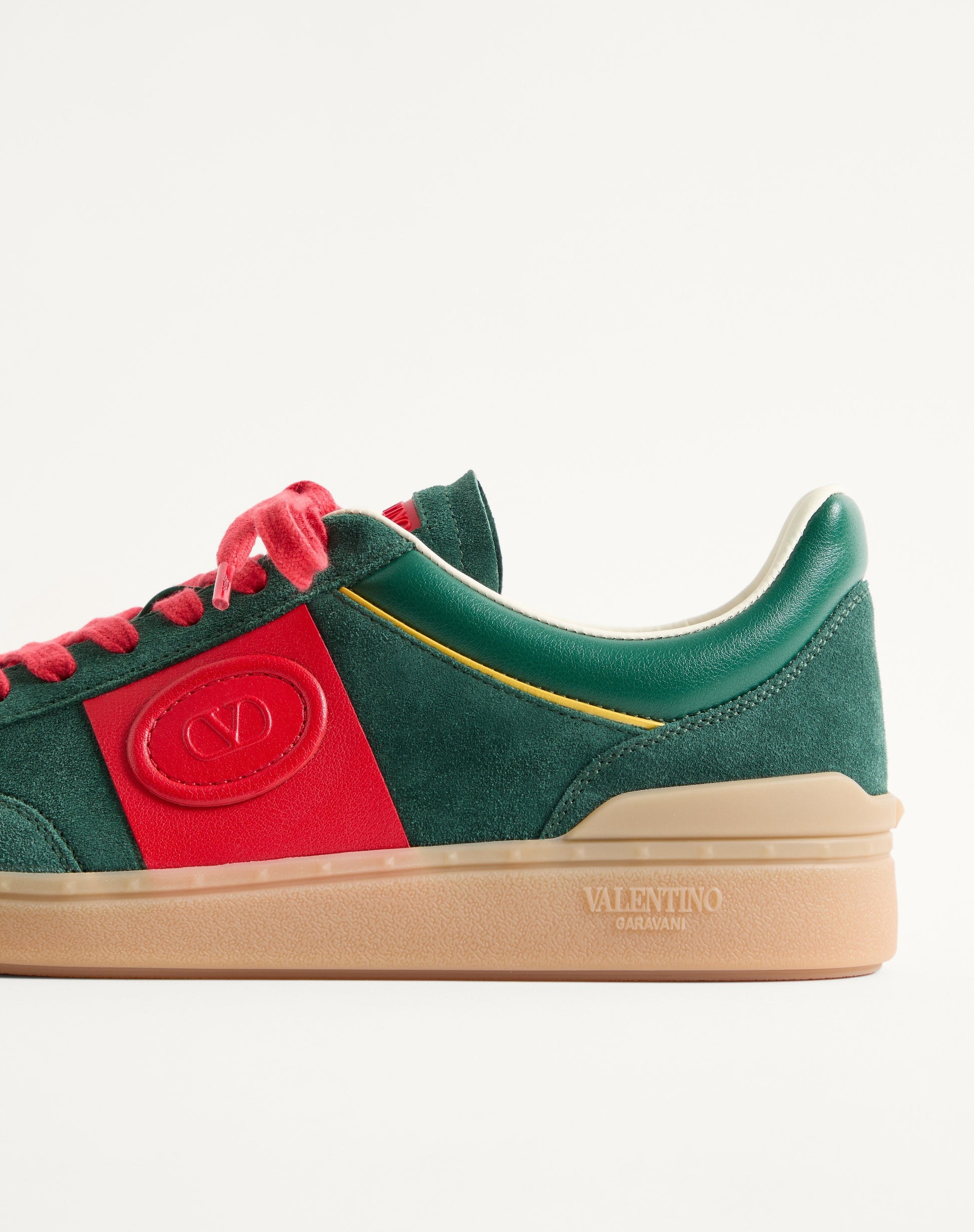 Upvillage Low Top Trainer In Split Leather And Calfskin Nappa Leather