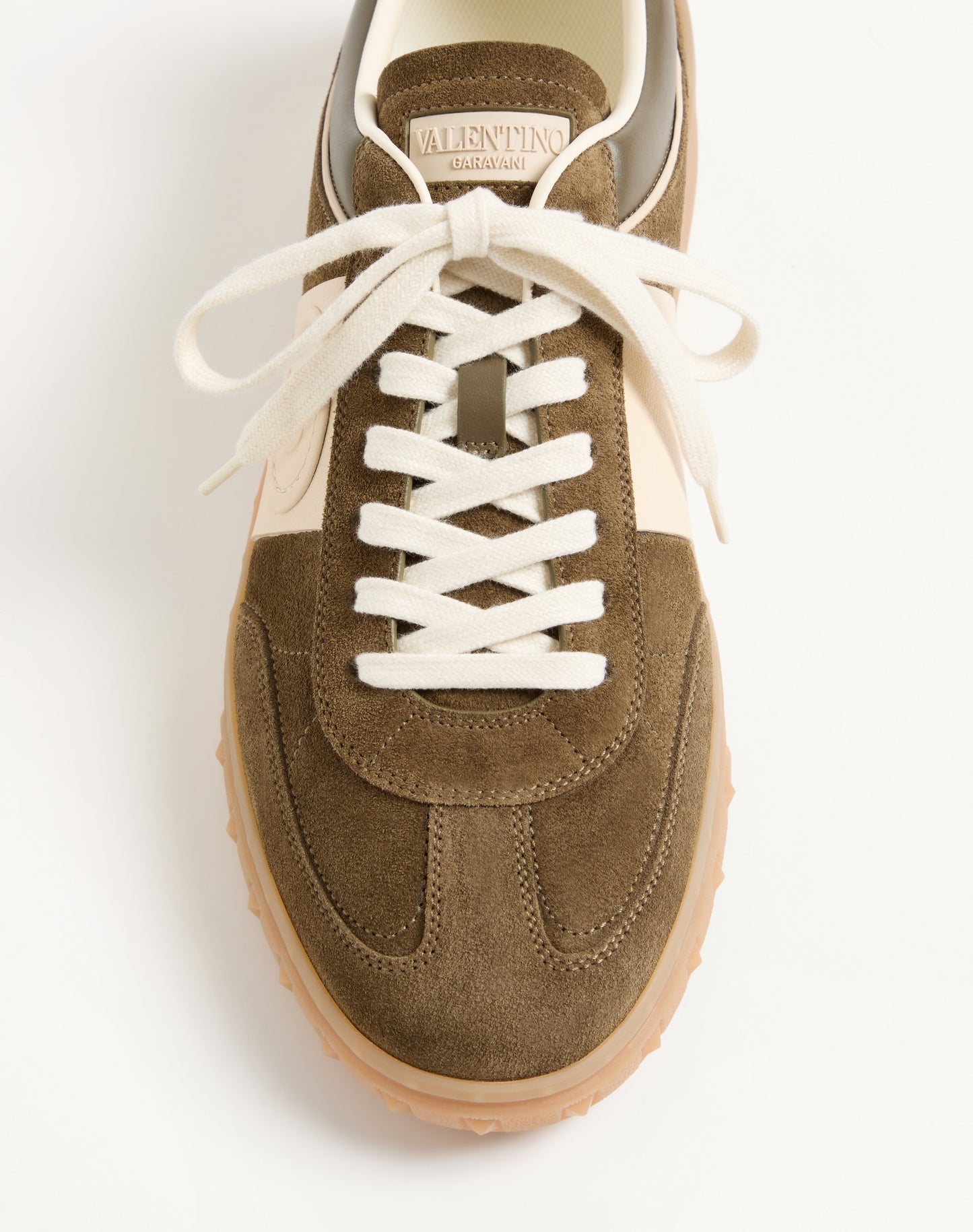 Upvillage Low Top Trainer In Split Leather And Calfskin Nappa Leather