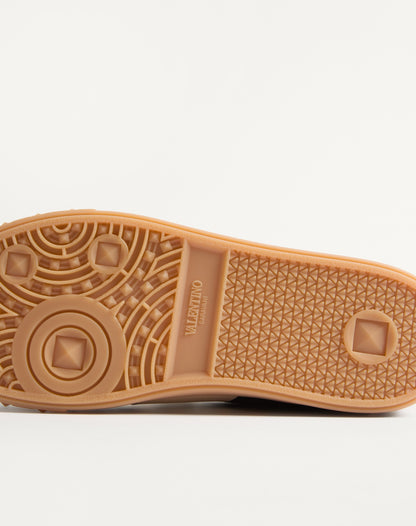 Upvillage Low Top Trainer In Split Leather And Calfskin Nappa Leather