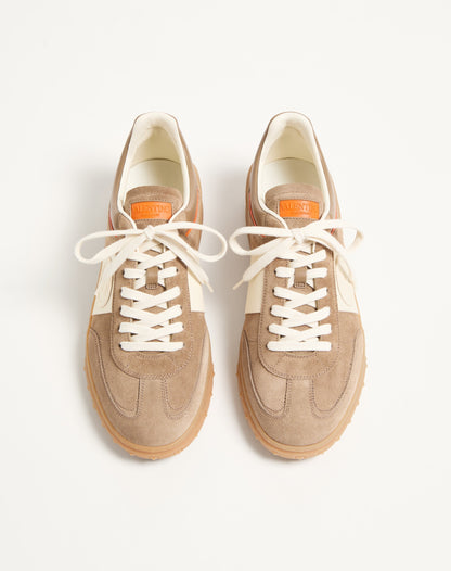 Upvillage Low Top Trainer In Split Leather And Calfskin Nappa Leather